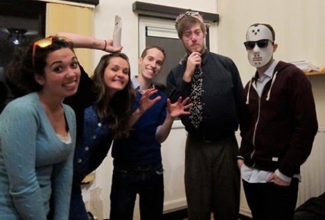The Fulbright gang in half-hearted Halloween spirit!